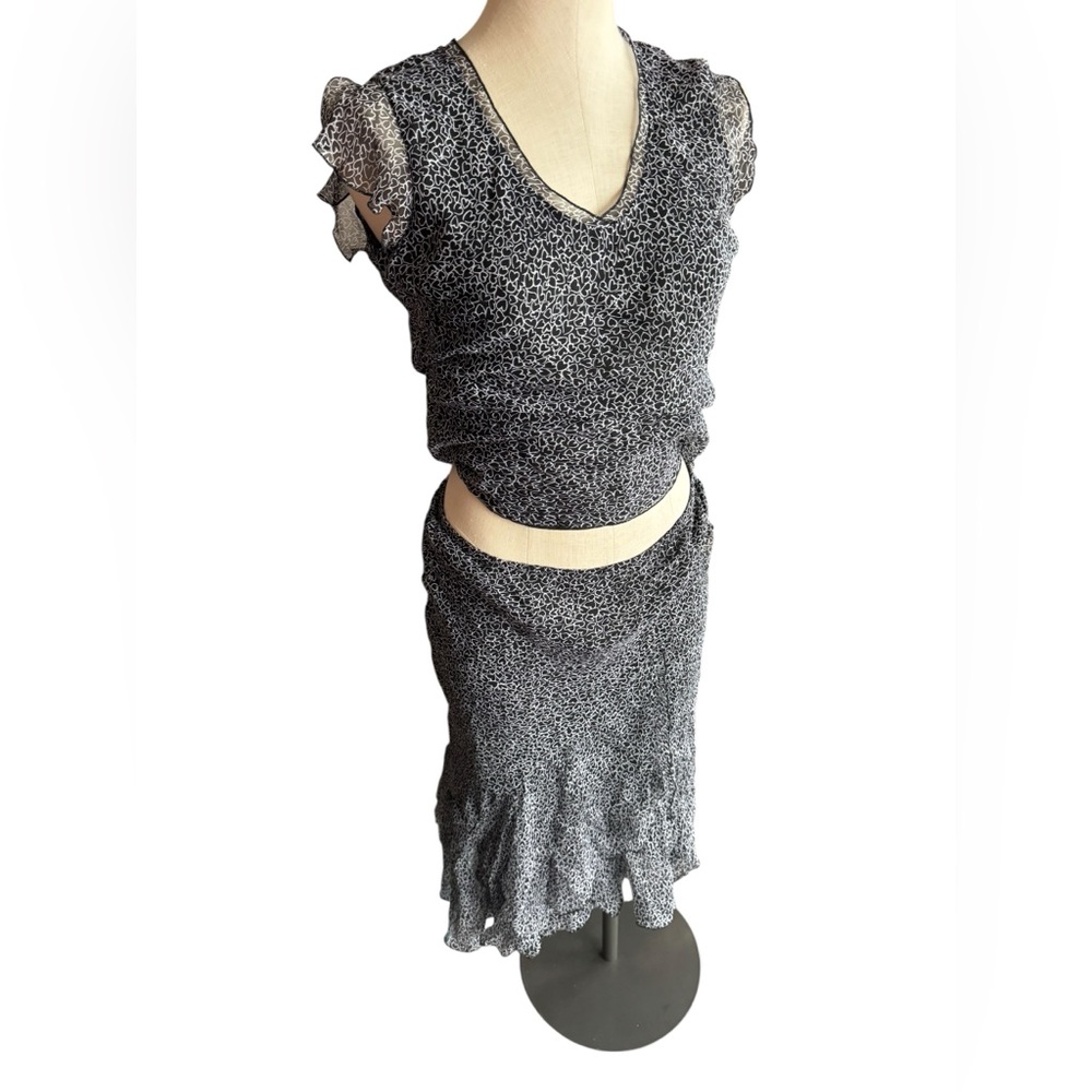 Y2K 100% Silk NWT Vintage Matching Junction West Set size Small